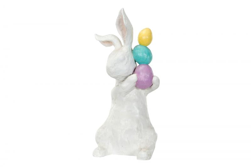Påskepynt Hare Egg Balance Poly 15x14x30cm SALG