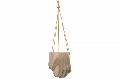 Blomsterpotte Blomsterkrukke Ampel Hand Poly 19x17x21cm