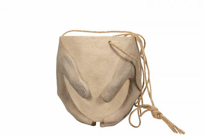 Blomsterpotte Blomsterkrukke Ampel Hand Poly 19x17x21cm