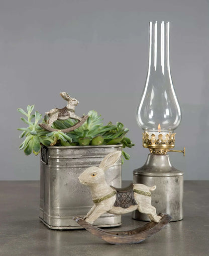 Ljuslykta Lampa till värmeljus Cloudu Rusty Iris Ø9x35cm