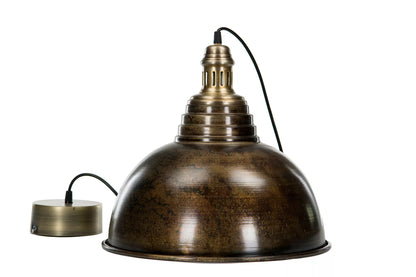 Taklampe Metall Sienna Antikkbrun 38x34cm