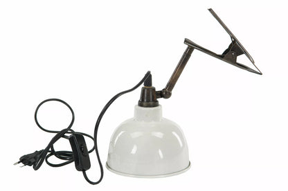 Vegglampe med Clip El - Emalje Shell