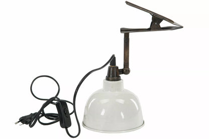 Vegglampe med Clip El - Emalje Shell