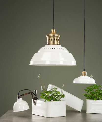 Vegglampe med Clip El - Emalje Shell