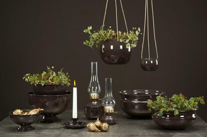 Lyslykt for Telys Emalje Choco Juno Ø13x34cm SALG