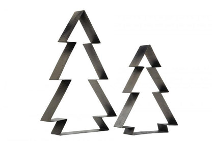 Innendørs Julepynt Gran Cloudy Rusty Metall 30x60cm 2-pack