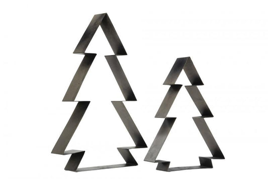 Innendørs Julepynt Gran Cloudy Rusty Metall 30x60cm 2-pack
