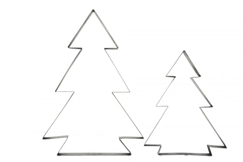 Innendørs Julepynt Gran Cloudy Rusty Metall 30x60cm 2-pack