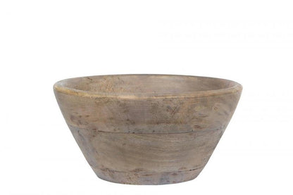 Dekorativ skål Antikk Tre Ø20x10cm SALG