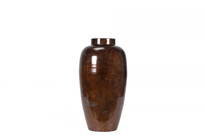 Dekorativ Vase Viv Brun Onyx Ø20x10x41cm SALG