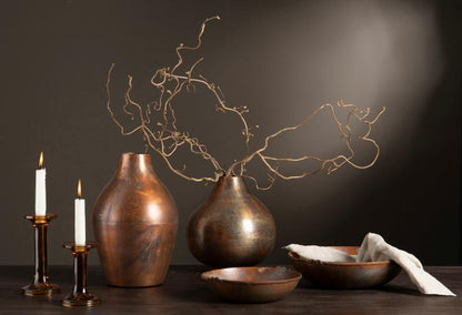 Dekorativ Vase Dina kopper 7x13x32cm SALG