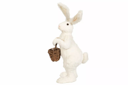 Påskepynt Hare med kurv 71 cm