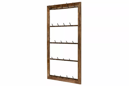 Redskapsholder Koppholder Vegg Antikk Messing/Tre 47,5x6x84,5cm