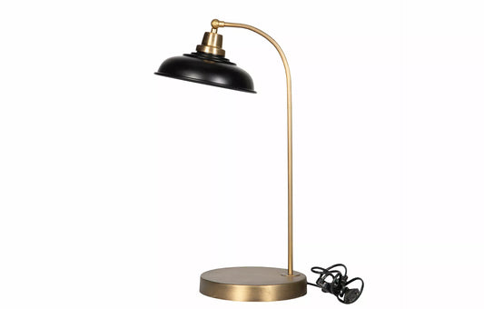 Bordlampe Noa Emalje Svart 30x52cm