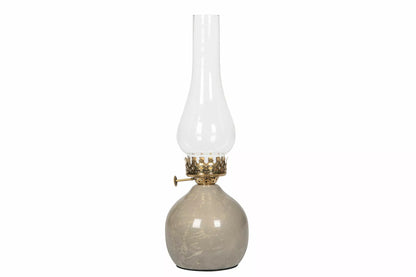 Lyslykt til telys Globe Greige Ø12x32cm