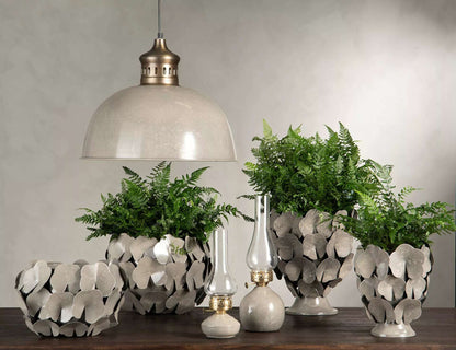 Ljuslykta Lampa till värmeljus Globe Greige Ø12x32cm