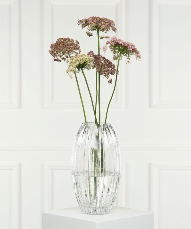 Dekorativ Vase Glass Cane Klar Ø16x8x28cm SALG