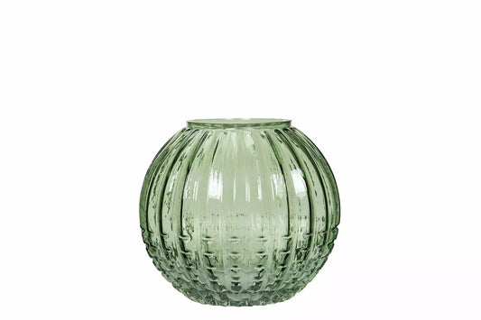 Dekorativ Vase Glass Allium Grønn Ø20x10x18cm