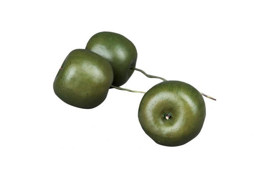 Pynt Eple Grønn tråd 45mm 10-pack