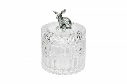 Påskepynt Glasskrukke Kanin Ø9x13,5cm SALG