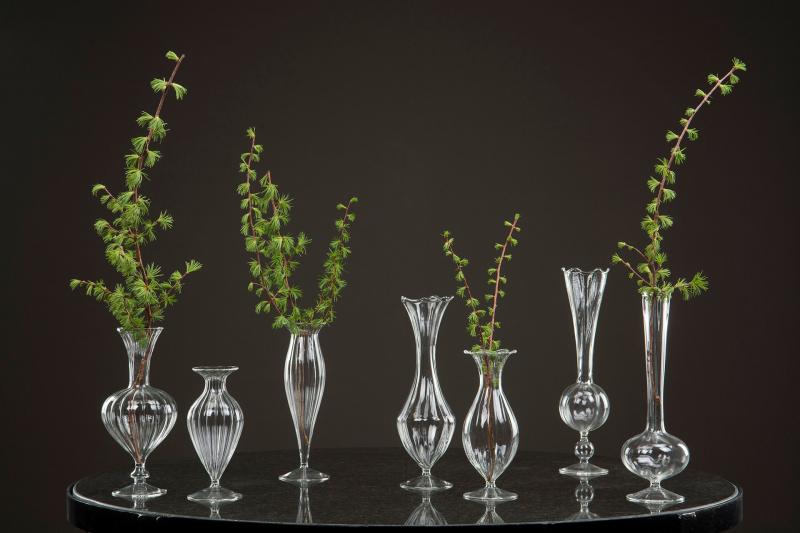 Dekorativ Vase Glass Nouveau 7,5x23,5cm SALG