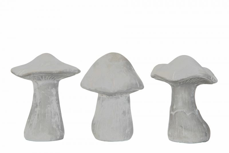 Dekorasjon Sopp Sement mix 3-pack 9x11cm SALG