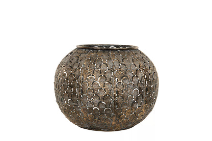 Lyslykt Alma Gylden Brun 14,5x12cm