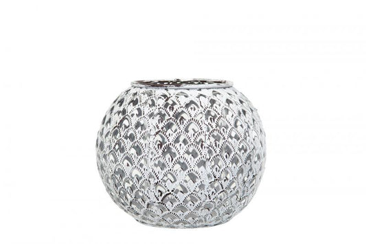 Lyslykt Alma Hvit 14,5x12cm 1 stk