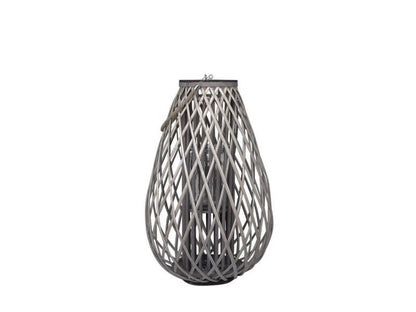 Lyslykt i kurv H60 / Ø40 cm naturlig 1 stk SALG