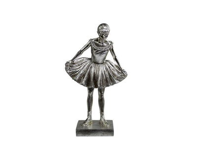 Dekorasjon Ballerina H39 / L23 / B13 cm antikk sølv SALG