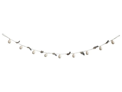 Påskepynt Ranke æg og fjer 110 cm