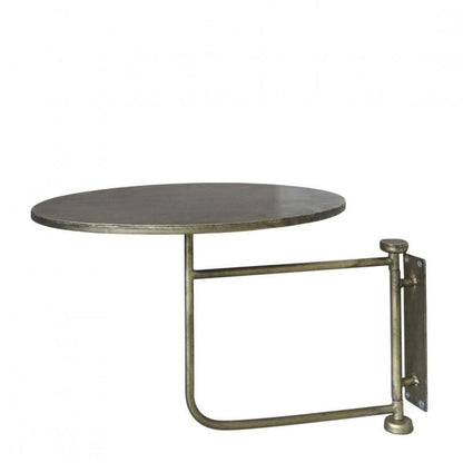 Sidebord Bord for vegg H41/Ø30 cm antikk messing