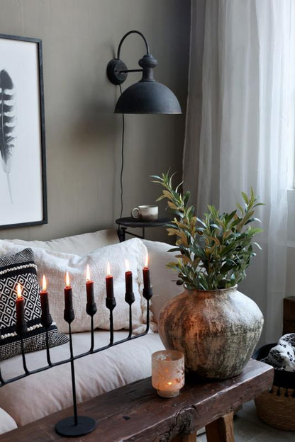 Sidebord Bord for vegg H45,5/Ø35 cm karbon