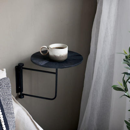 Sidebord Bord for vegg H45,5/Ø35 cm karbon