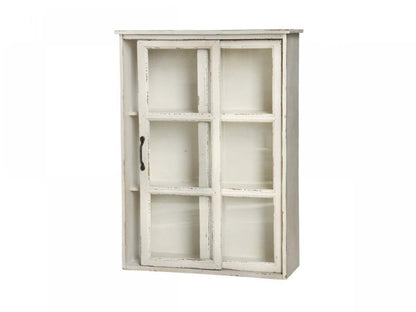 Veggskap DIV. skyvedører H70 / L52 / W20 cm antikk krem