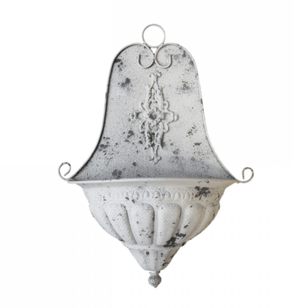 Krukke Innendørs veggkrukke H54 / L41 / W17 cm antikk krem