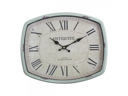 Veggklokke H33 / L39 / B5 cm verte