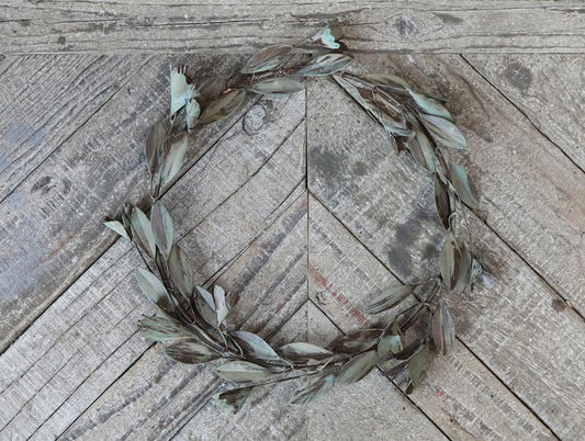 Dekorasjon Krans blomst Ø28 antikk bronse