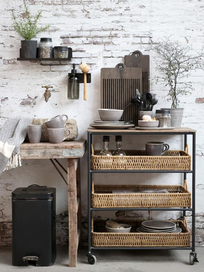 Vegghylle Eternel hylle H9 / L33 / W11 cm antikk svart