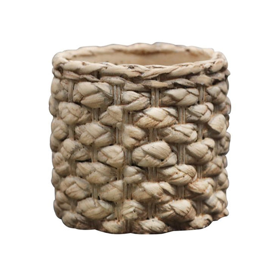 Blomsterpotte Blomsterkrukke Innendørs kurvmønster H11 / Ø12 cm 1 st
