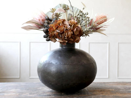 Dekorativ vase gammel ca. H32 / Ø35 cm Unik