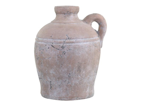 Dekorativ Kanne Terracotta flaske håndtak H24 / L18.5 / B17.5 cm 1 st