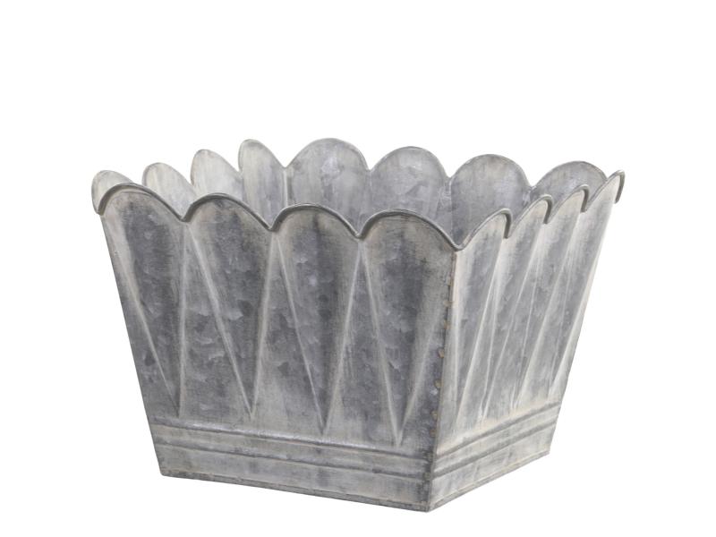 Blomsterpotte Blomsterkrukke Innendørs bue antikk sink H16,5/L23/B23 cm SALG
