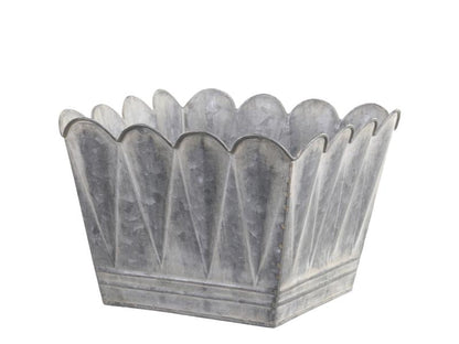 Blomsterpotte Blomsterkrukke Innendørs bue antikk sink H16,5/L23/B23 cm SALG