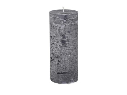 Lys Macon rustikk Kubbelys kull 150h H25 / Ø10 cm
