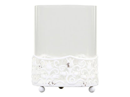 Lyslykt blondekant Stor H16 / Ø12,5 cm antikk krem 1 st SALG