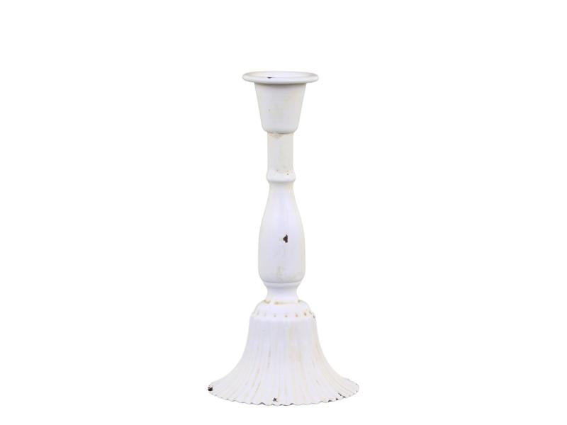 Lysestake H20,5/Ø10 cm antikk krem 1 st SALG
