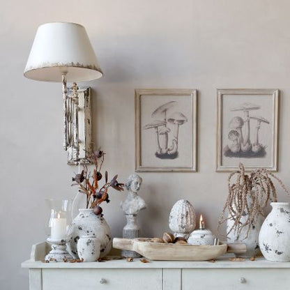 Vegglampe H56/L38/B63 cm antikk krem