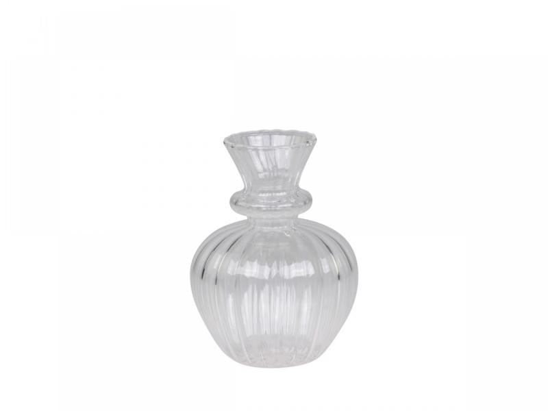 Dekorativ Vase H11/Ø8 cm klar