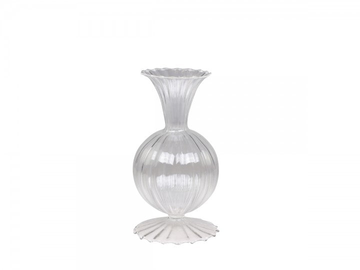 Dekorativ Vase H15,5 / Ø8 cm klar